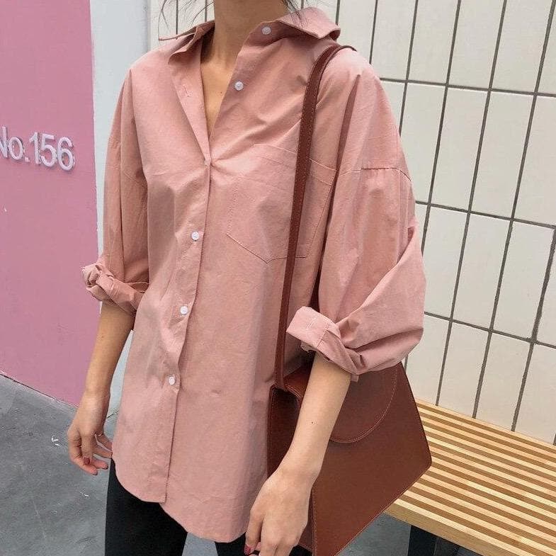 Button-Down Shirt With Front Pocket