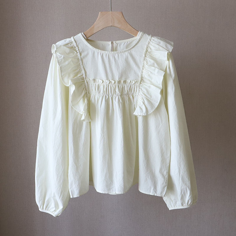 Longsleeve Blouse With Ruffles