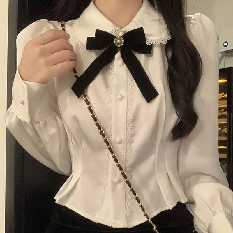 Lace Peter Pan Collar Blouse