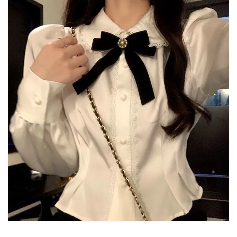 Lace Peter Pan Collar Blouse