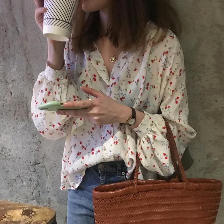 Blouse With Floral Pattern