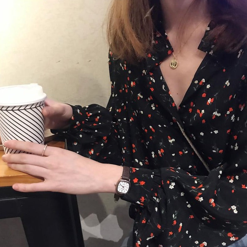 Blouse With Floral Pattern