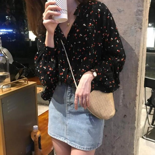 Blouse With Floral Pattern