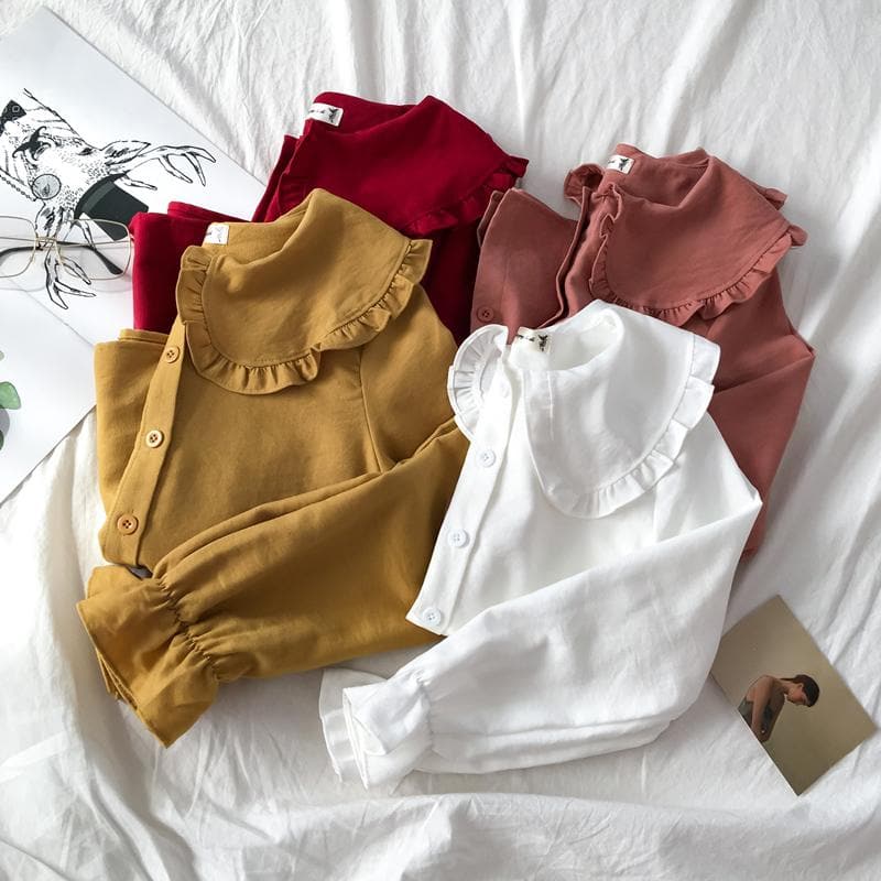 Collared Longsleeve Blouse