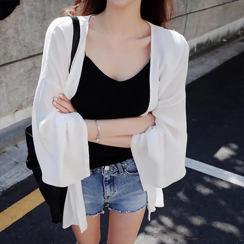 Light Blouse With Wide Sleeves