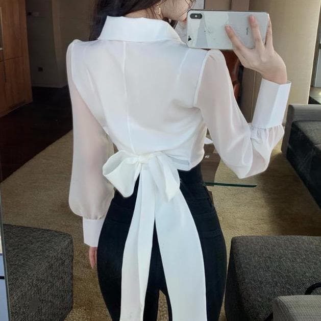 Chiffon Blouse With Bow