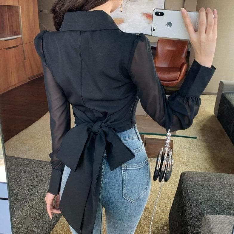 Chiffon Blouse With Bow