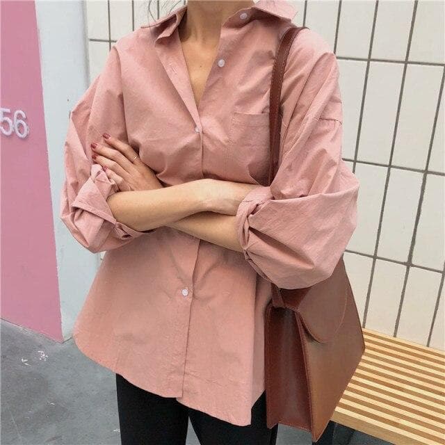 Button-Down Shirt With Front Pocket