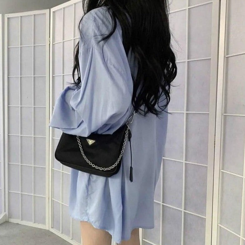 Oversized Button-Down Boyfriend Shirt