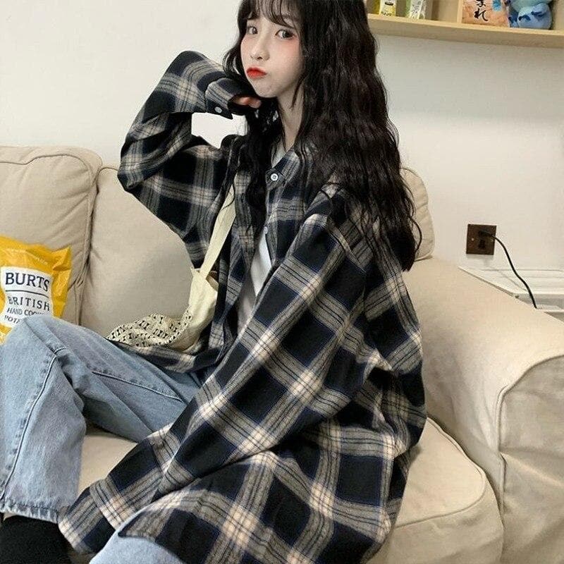 Plaid Button-Down Shirt With Pocket