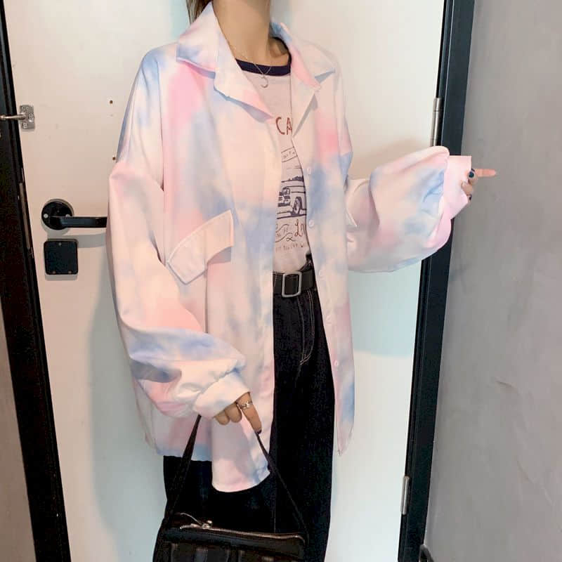 Pastel Tie Dye Blouse