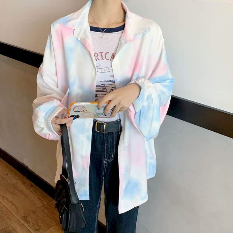 Pastel Tie Dye Blouse