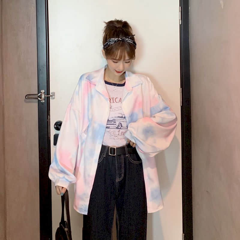 Pastel Tie Dye Blouse