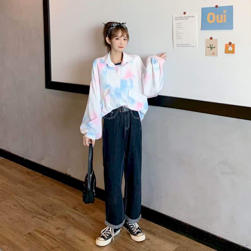 Pastel Tie Dye Blouse