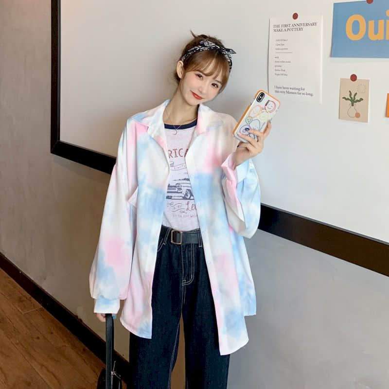 Pastel Tie Dye Blouse