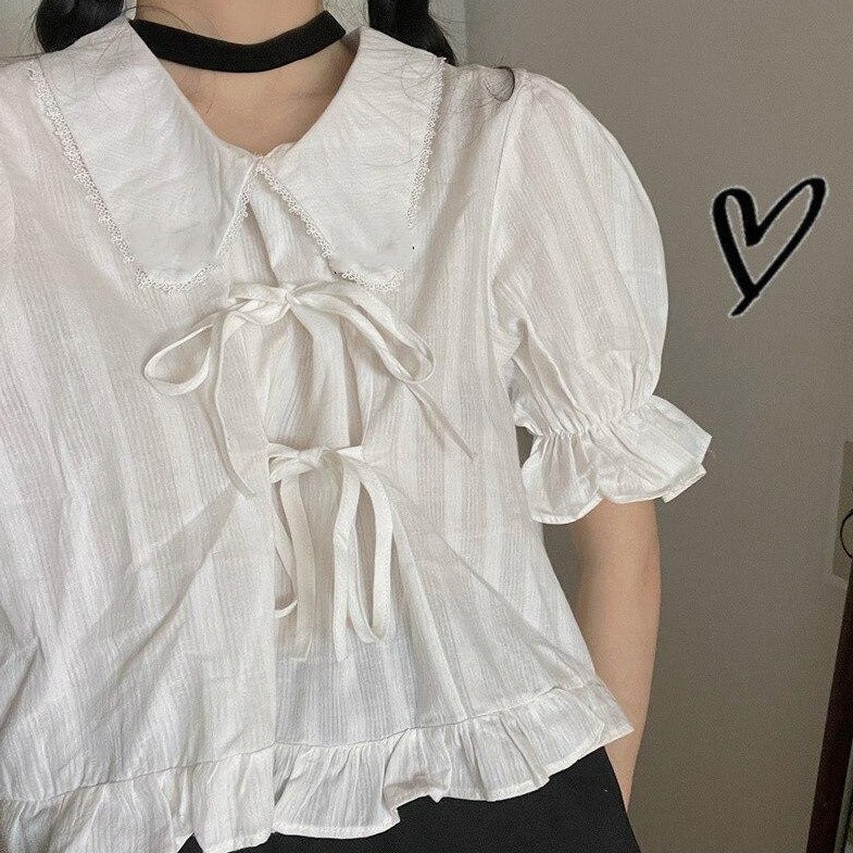 Outfit-Set: Cropped Blouse + Mini Skirt (Also Available Separately!)